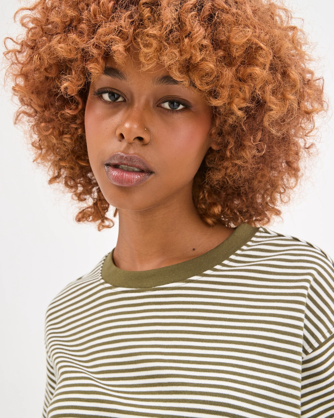 Petites Australian Cotton Heavyweight Boxy T-Shirt - Dusty Moss White 4 of 6