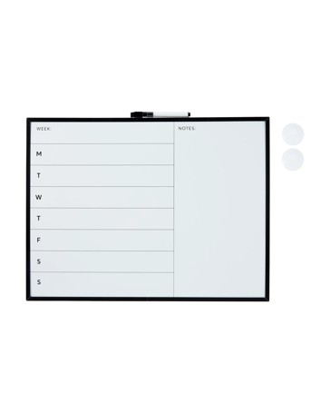 Anko Magnetic Weekly Whiteboard 37cmx49cm