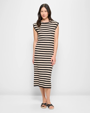 Grown On Shoulder Midi Dress
