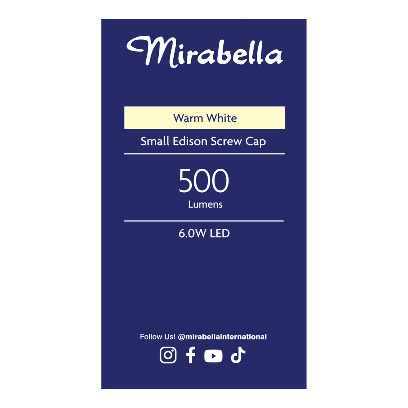 Mirabella LED R50 SES 6W 470LM 2700K - Warm White 4 of 5