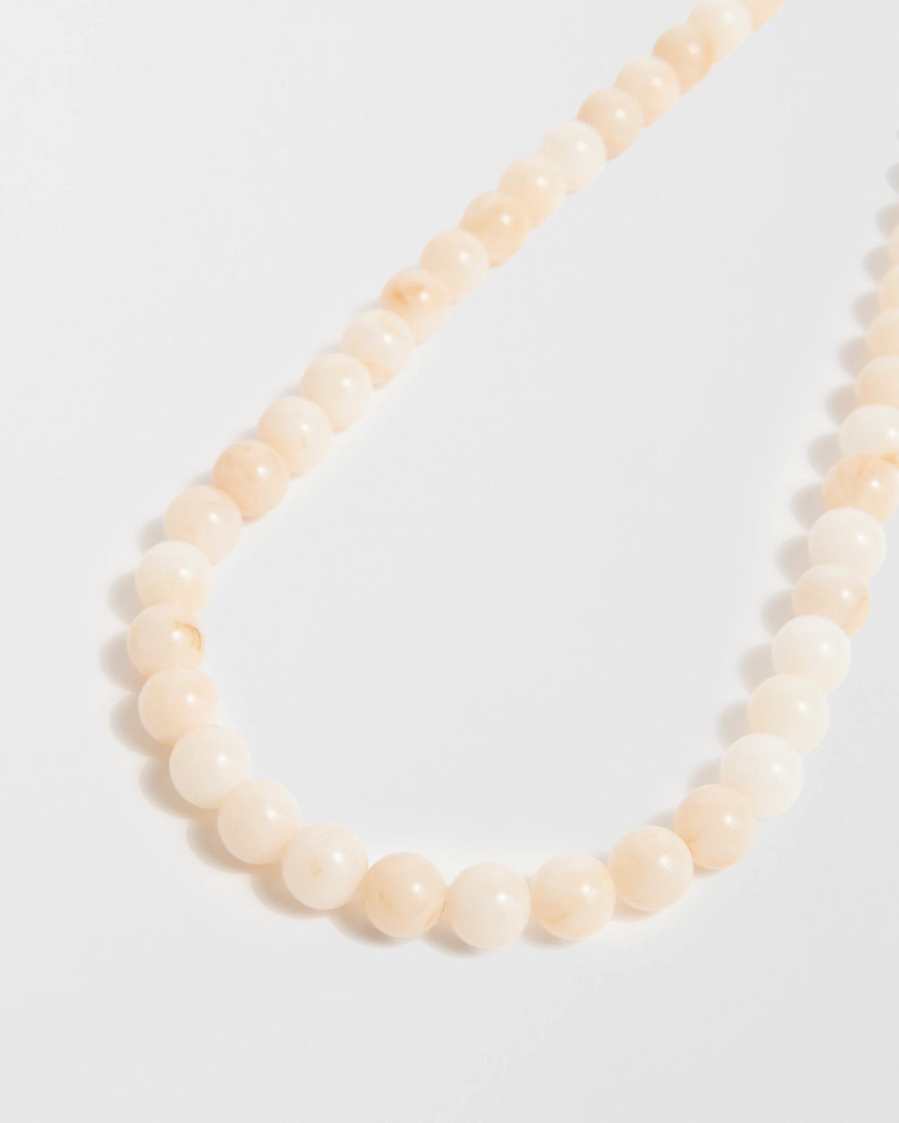 Essential Bead Necklace - Cream 2 of 2