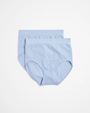 2 Pack Cotton Seamfree Full Briefs