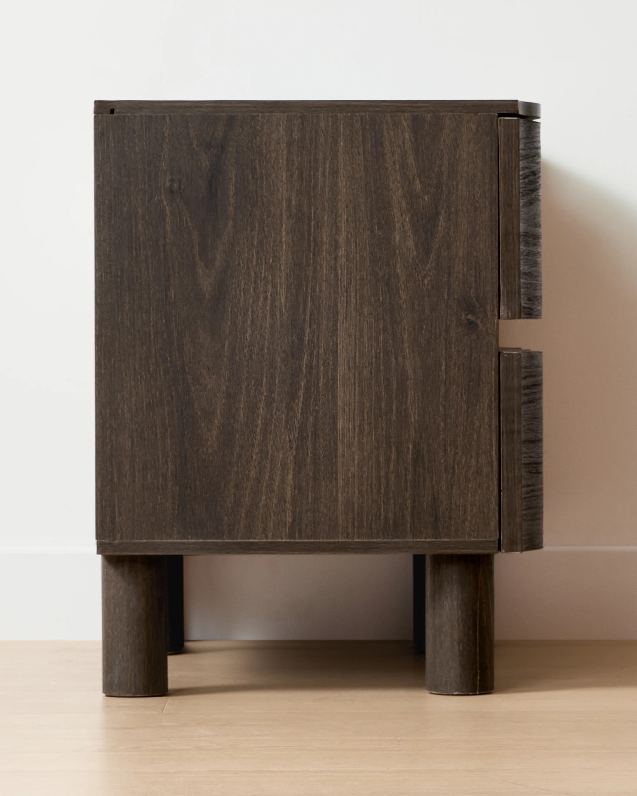 Anko Ripple 2 Drawer Bedside Table - Walnut 5 of 6
