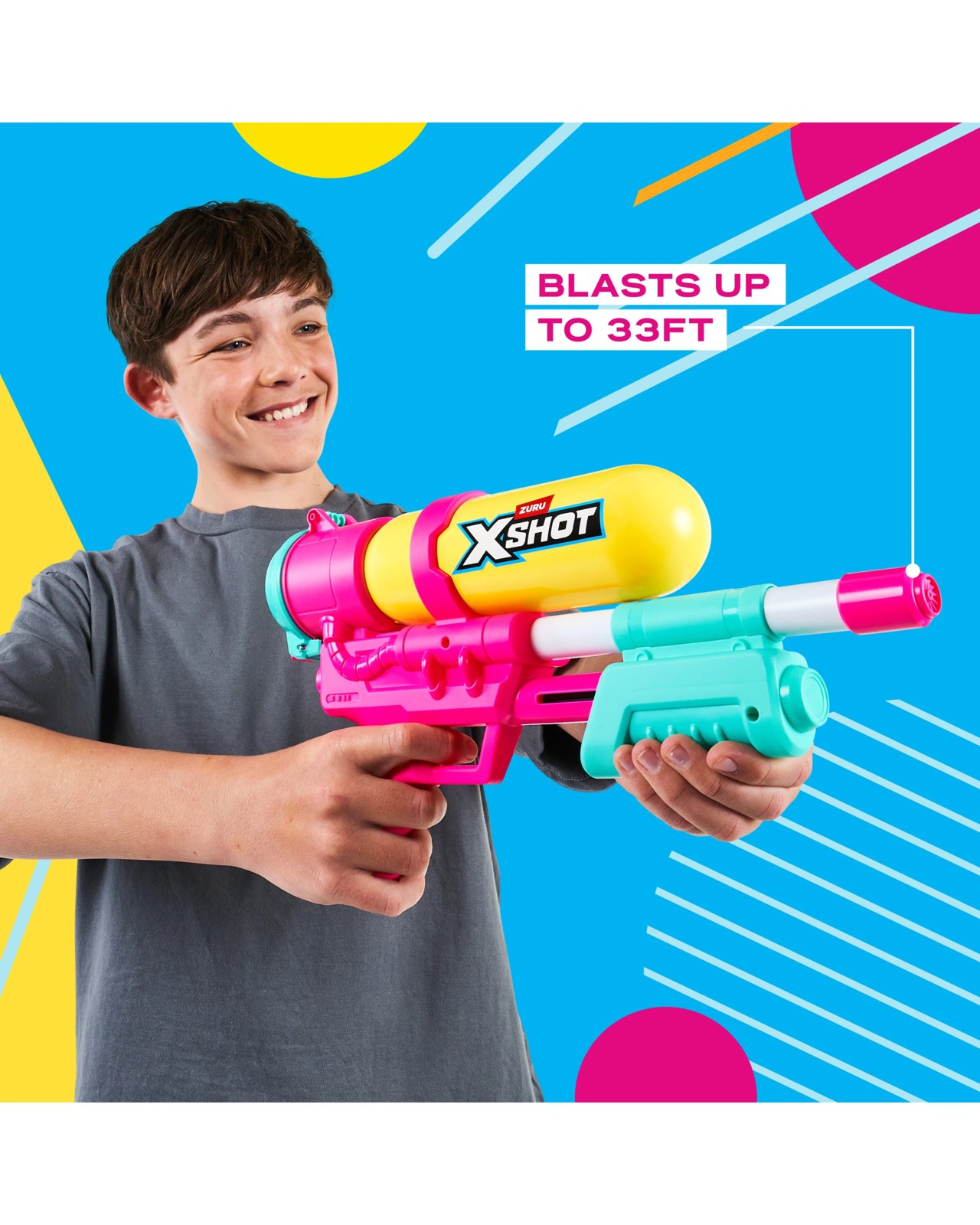 XSHOT Water Fast Fill Retro Water Blaster by ZURU 3 of 6