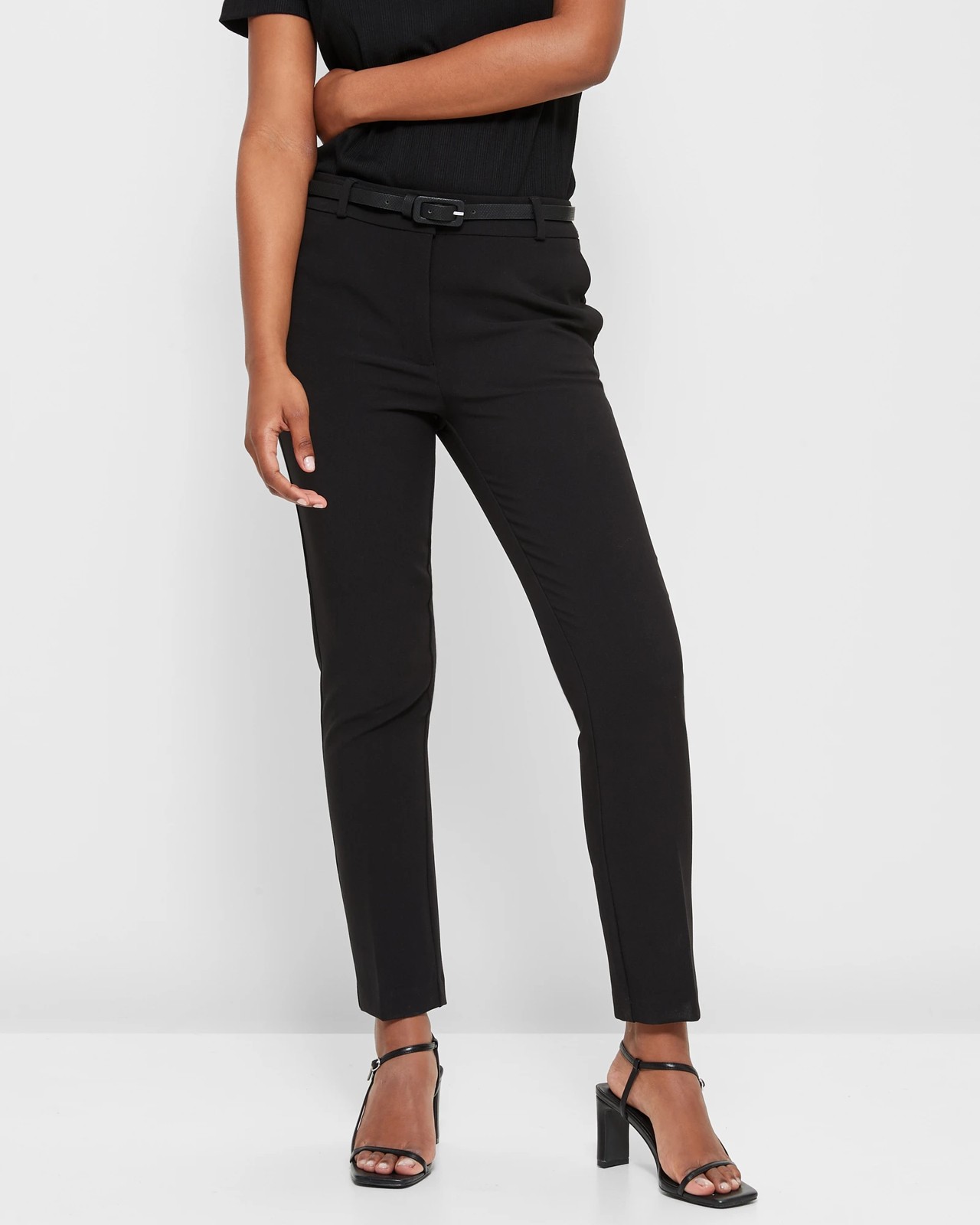 Petites Ankle Grazer Pants with Belt - Dannii Minogue | Target Australia