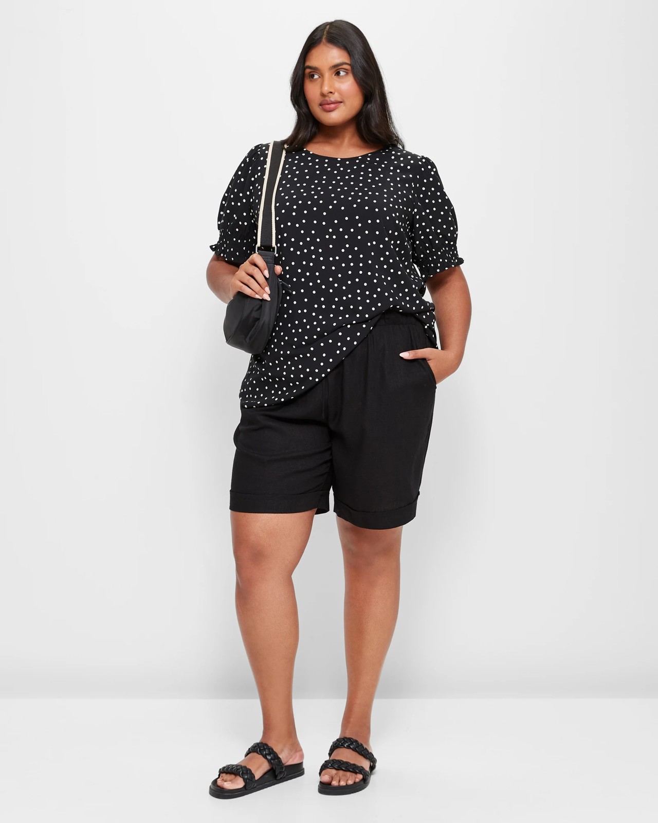 Plus Size Shirred Cuff Top 2 of 5