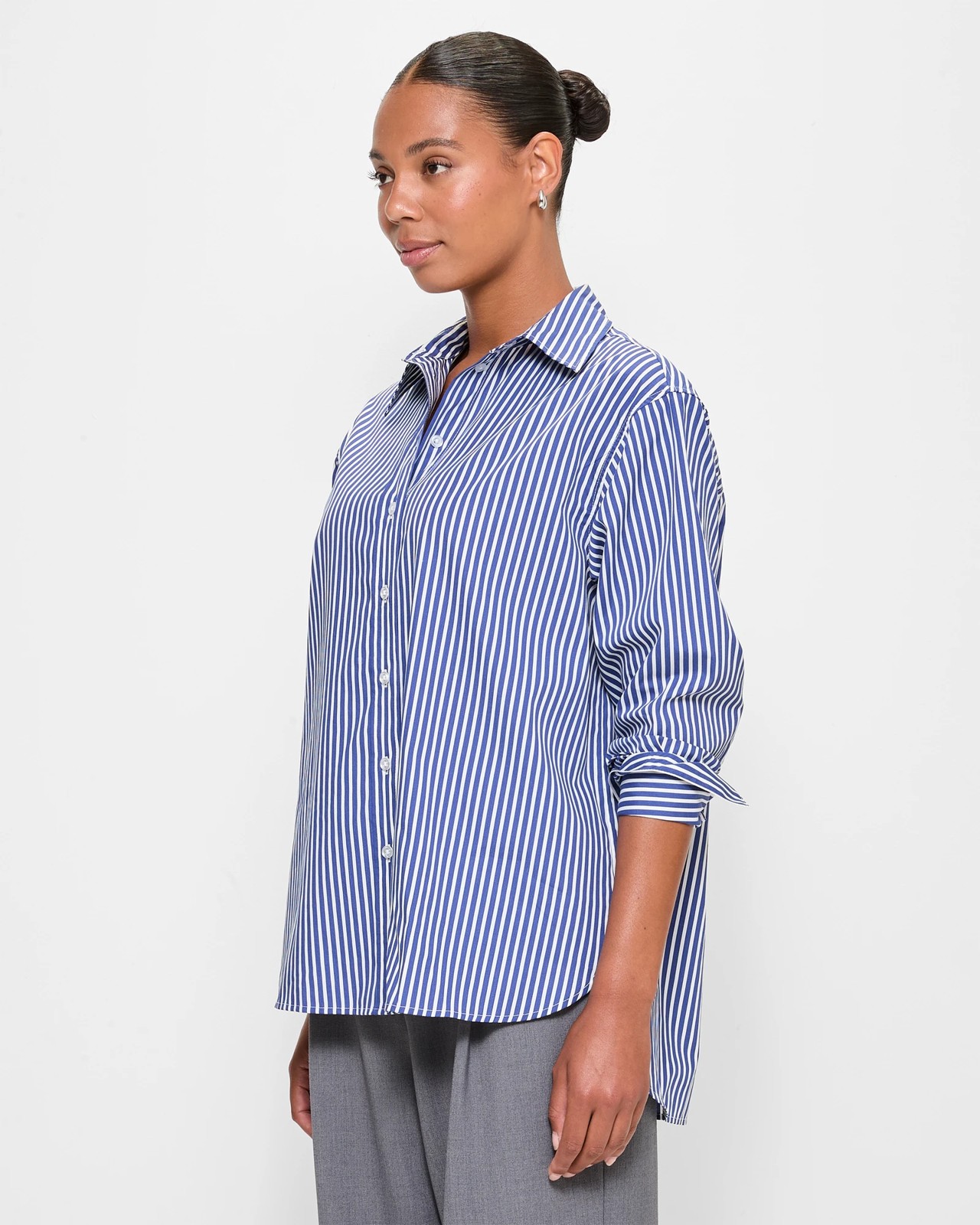 Australian Cotton Long Sleeve Oversized Shirt - Preview 3 of 6