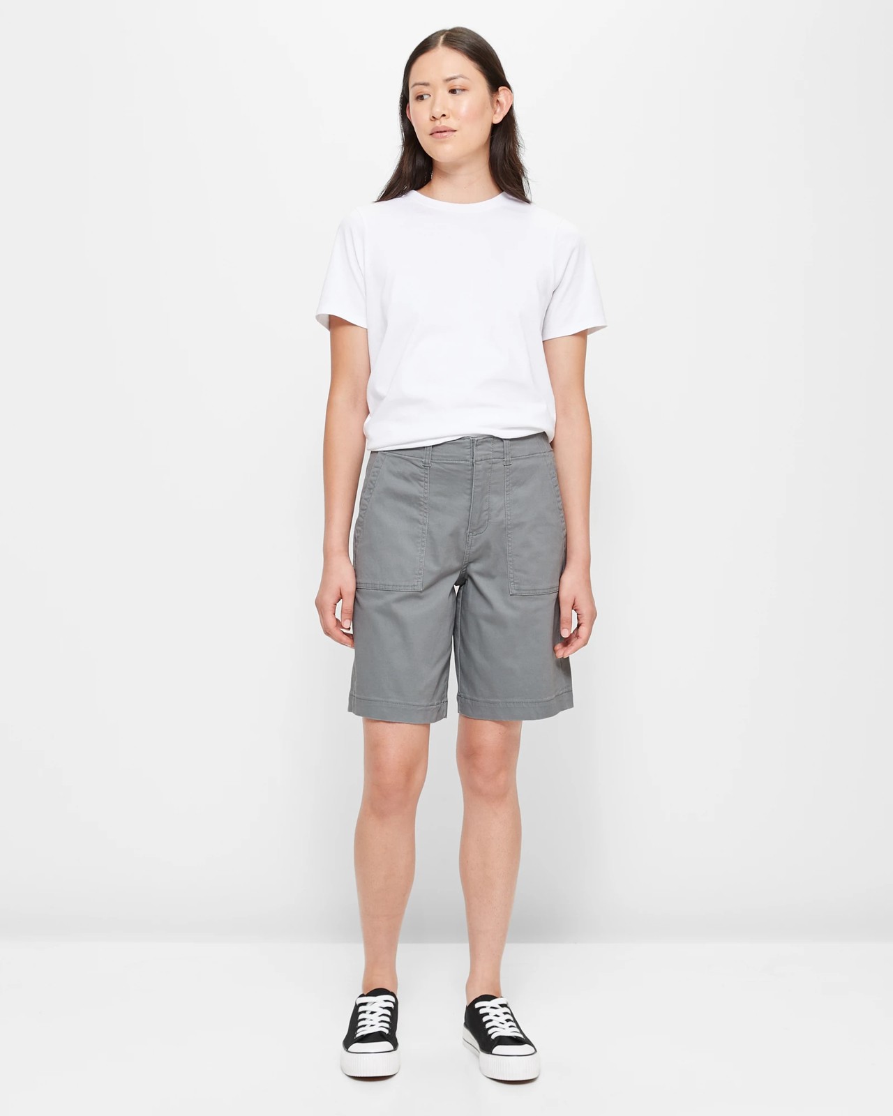 Stretch Twill Shorts - Dusty Khaki