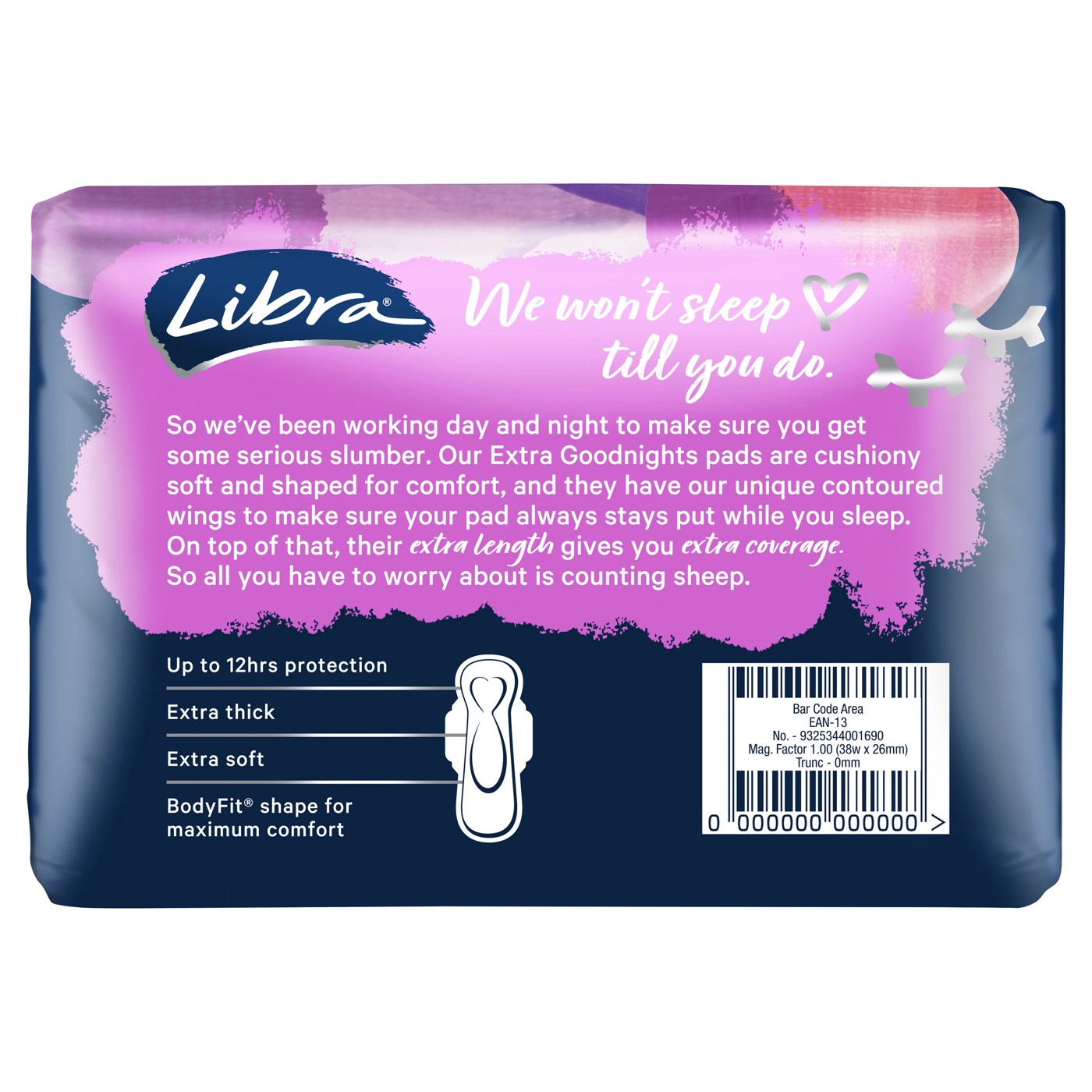 Libra Extra Goodnights Pads - 10 Pack 4 of 4