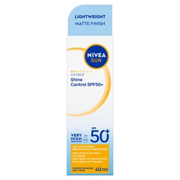 NIVEA Sun Breathable UV Face Shine Control SPF 50+ 40ml