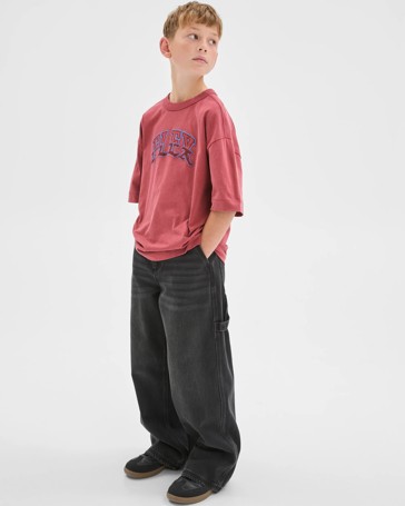 Australian Cotton Oversized Embroidered T-Shirt