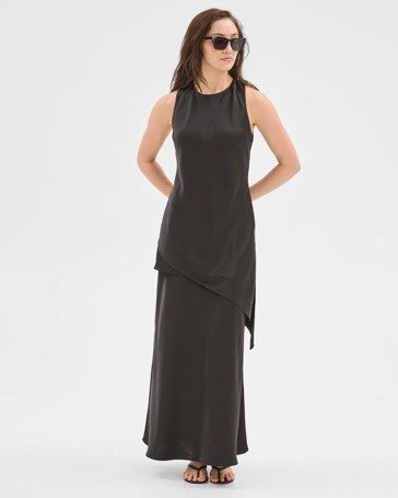 Lily Loves Layered Satin Maxi Skirt