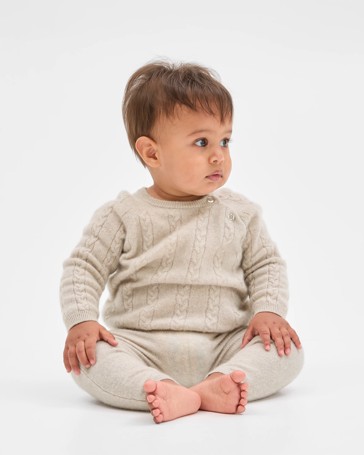 Baby Cashmere Knit Top & Pants 2 Piece Set