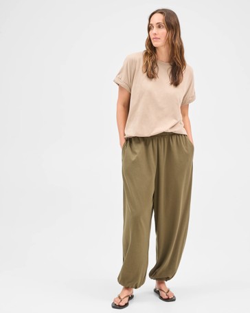 Australian Cotton Balloon Leg Knit Pants