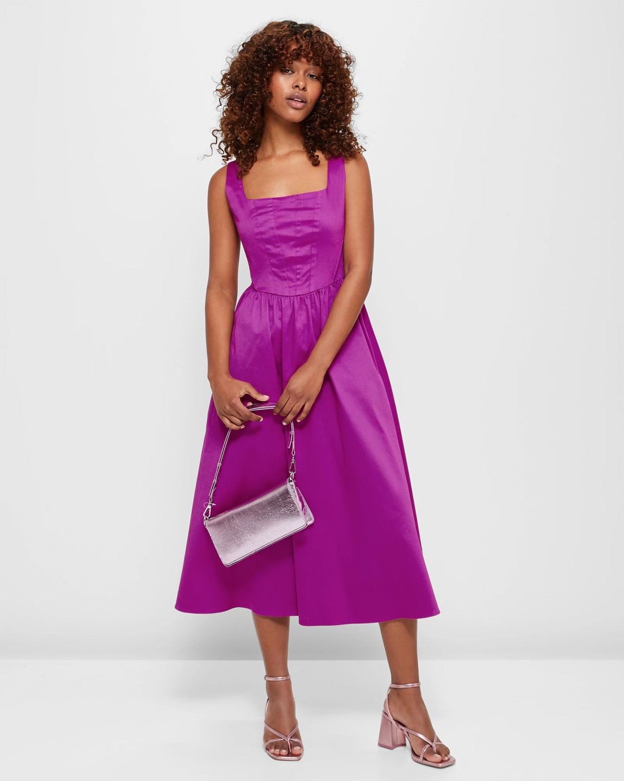 Petites Sleeveless Corset Midi Dress - Dannii Minogue | Target Australia