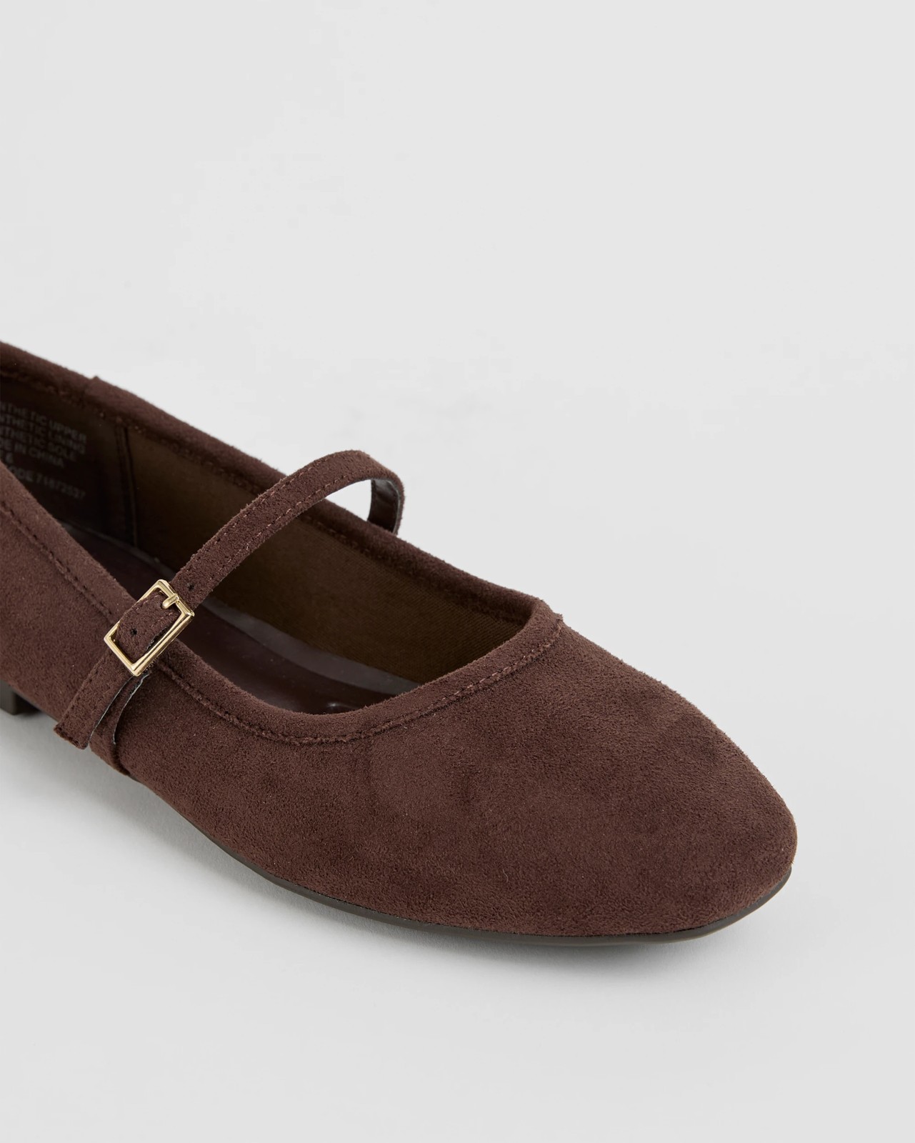 Easy Wear Ballet Flat - Dark Brown FX Suede 3 of 3