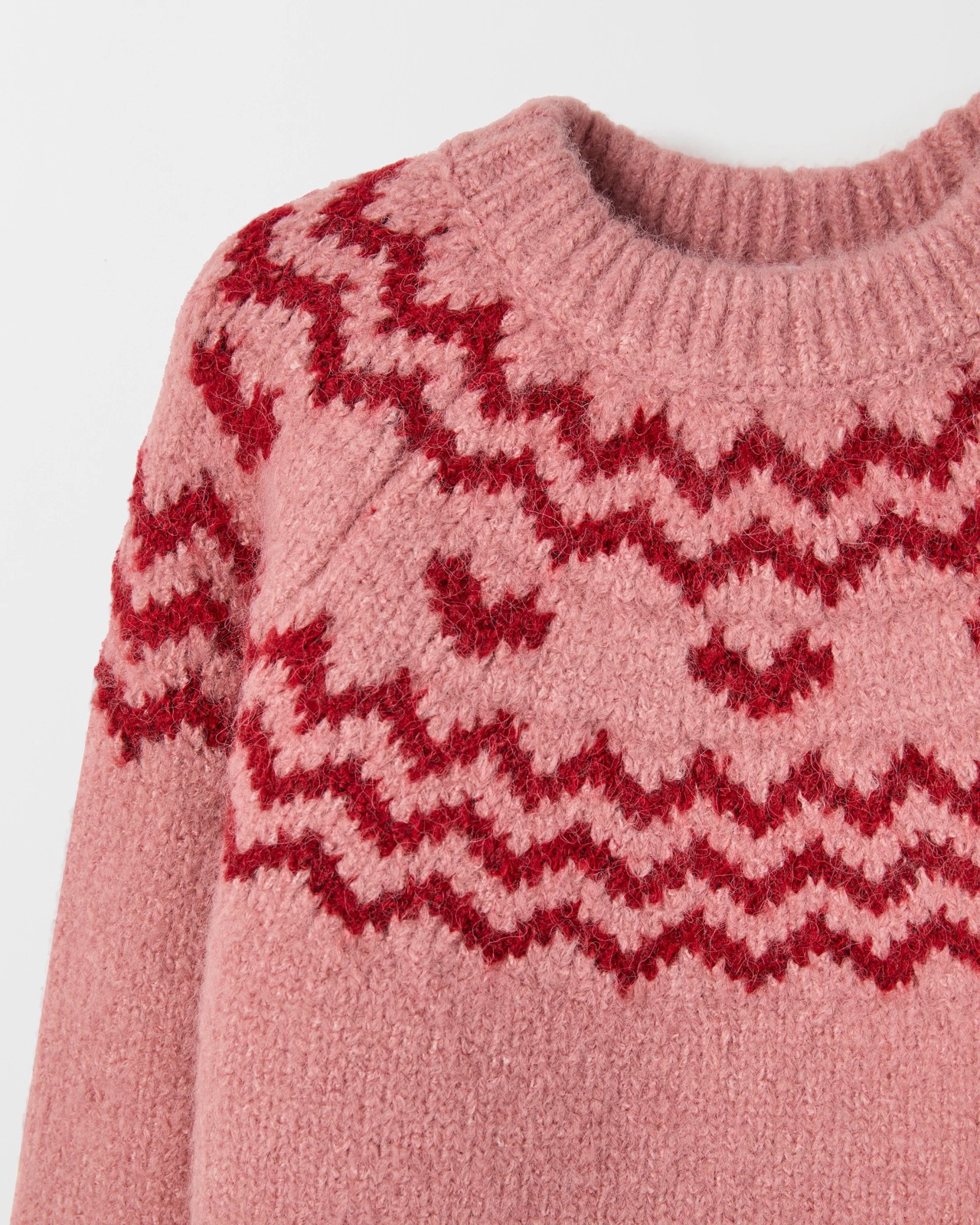 Long Sleeve Fairisle Knit Sweater 6 of 6