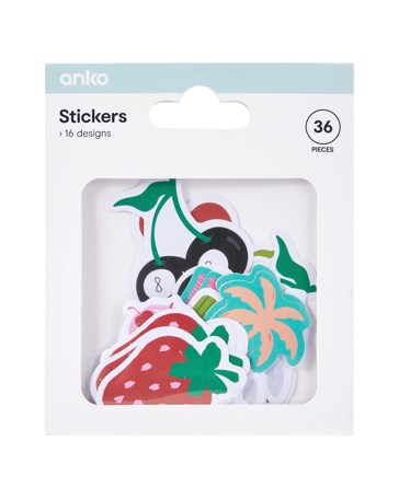 36 Piece Stickers, Trend - Anko