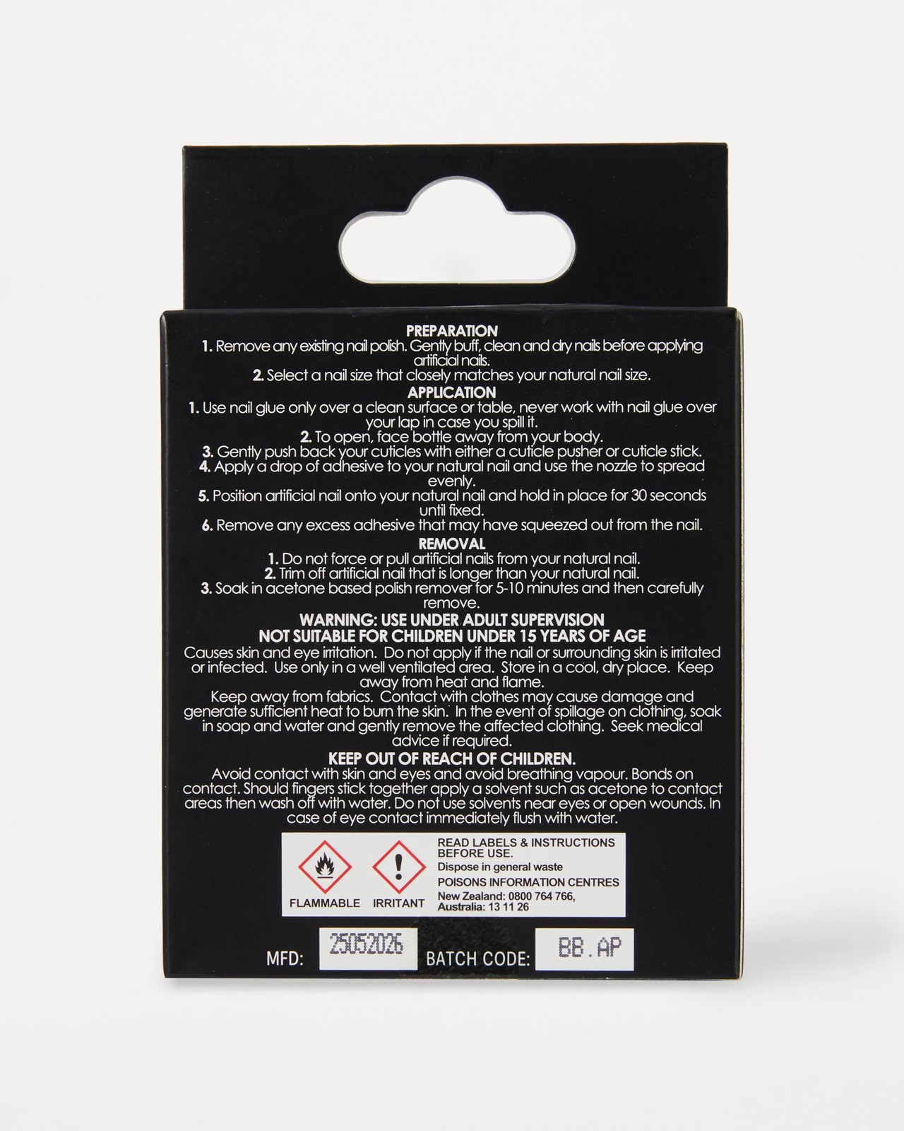 OXX Beauty 24 Pack Artificial Nails with Adhesive, Stiletto Shape - 3D Shell 4 of 4