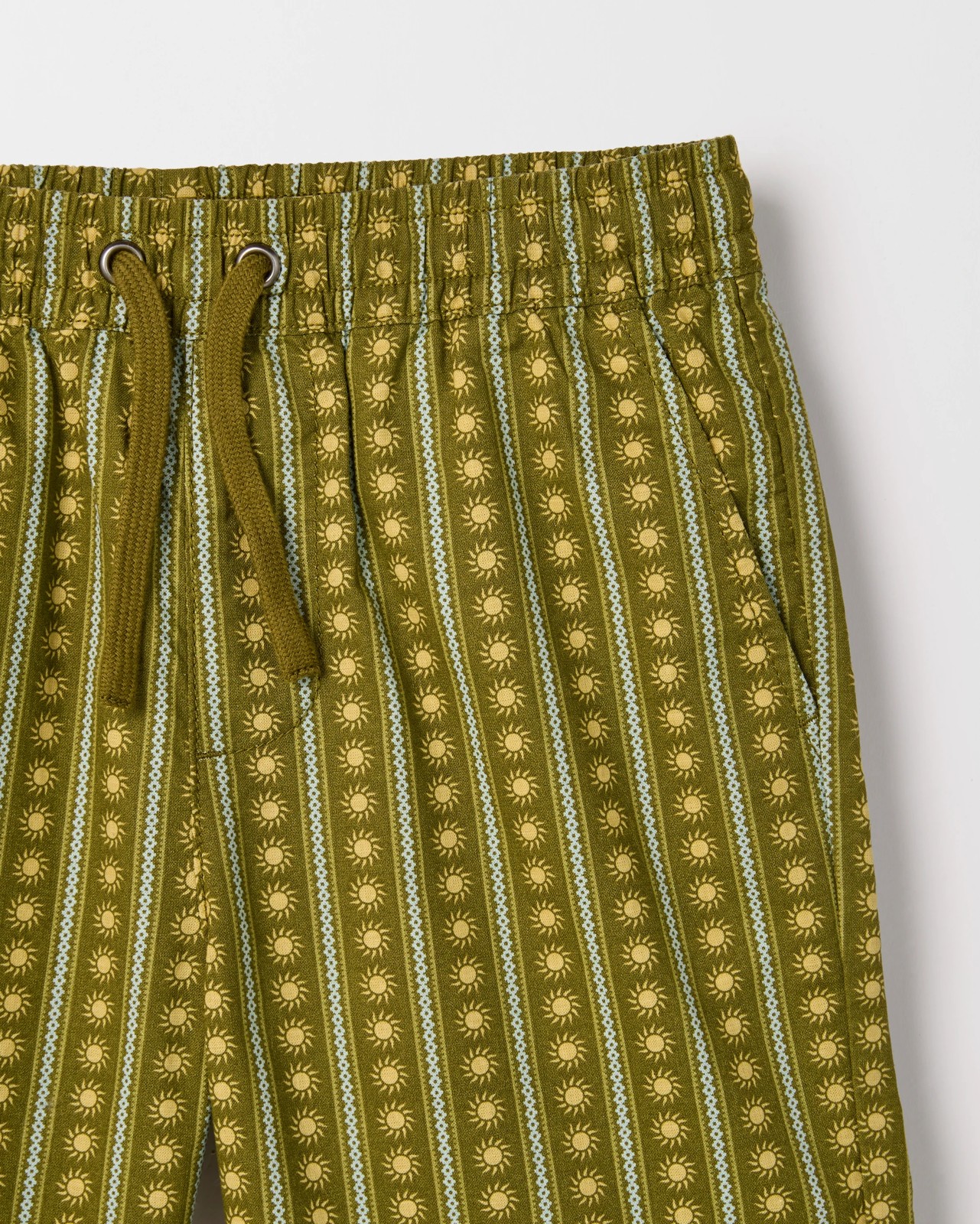Australian Cotton Printed Shorts - Green 2 of 2