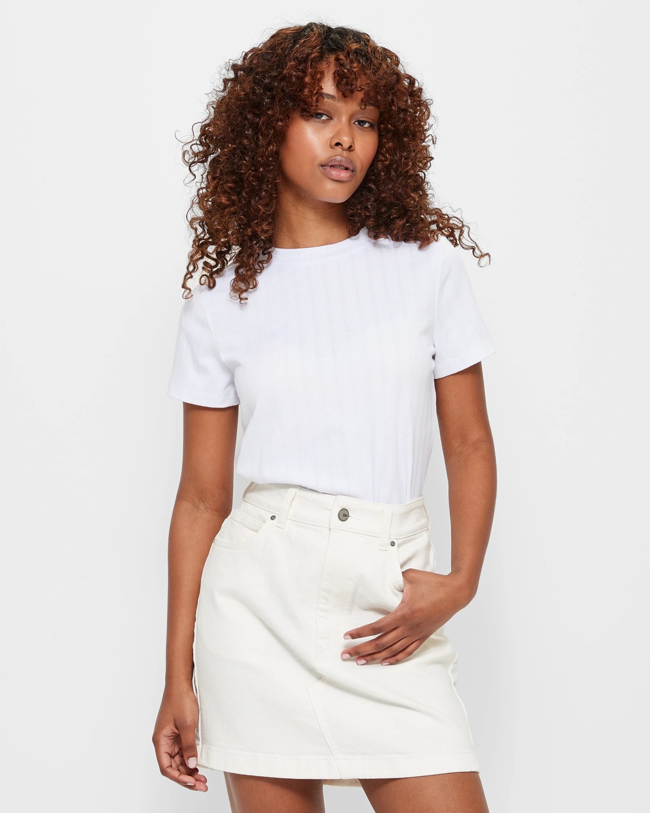 White denim 2024 skirt target