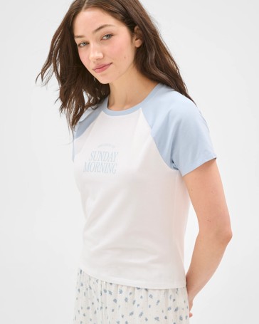 Lily Loves Australian Cotton Raglan Baby Sleep T-Shirt