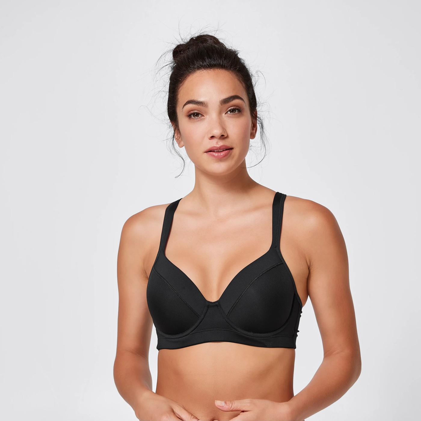 Active High Impact T-Shirt Bra  Style TG19004 - Black 3 of 3