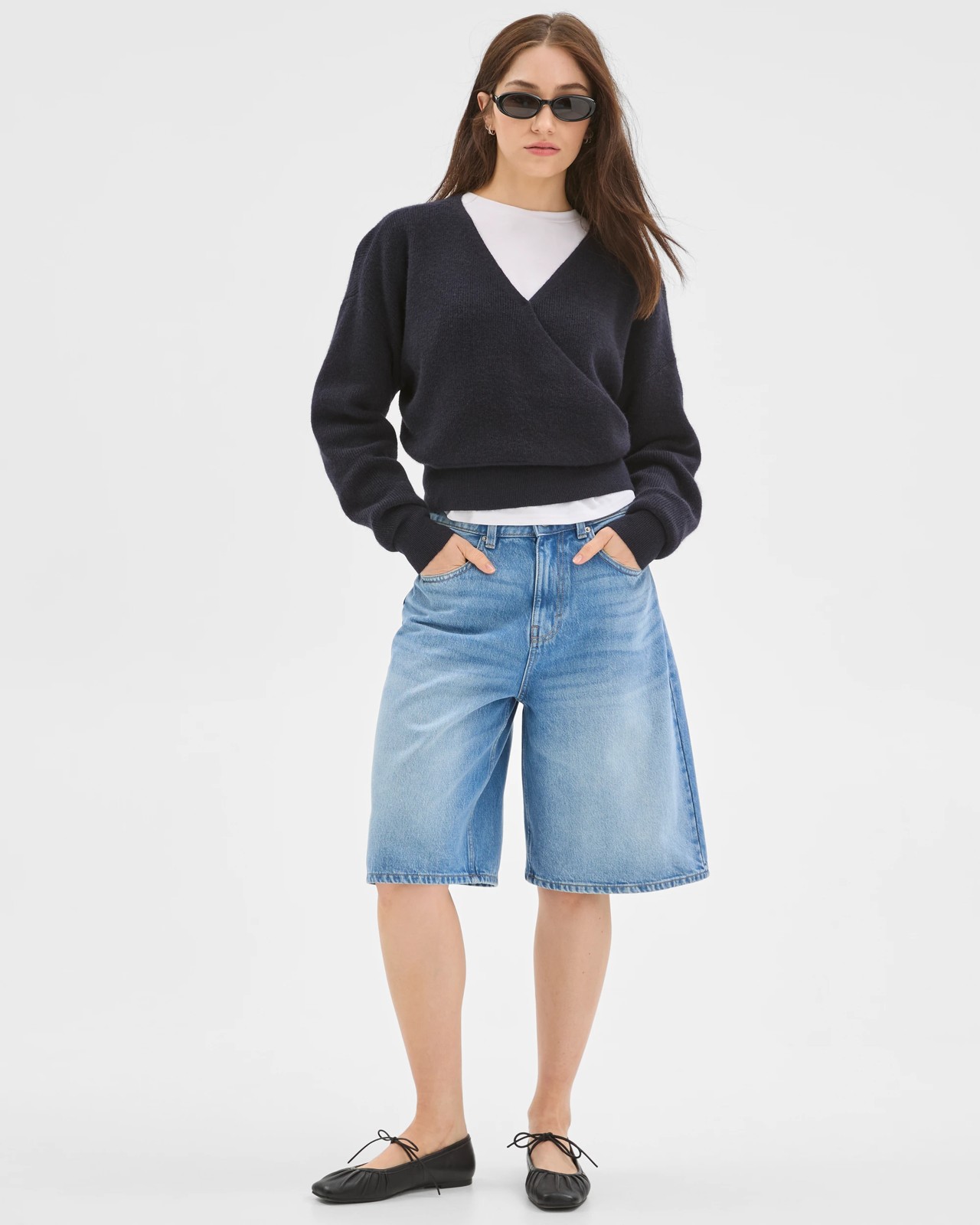Lily Loves Australian Cotton Blend Denim Jorts 6 of 6