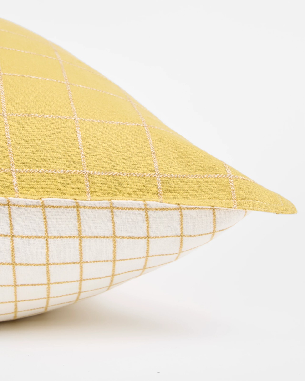 Check Linen/Cotton European Pillowcase 2 of 5