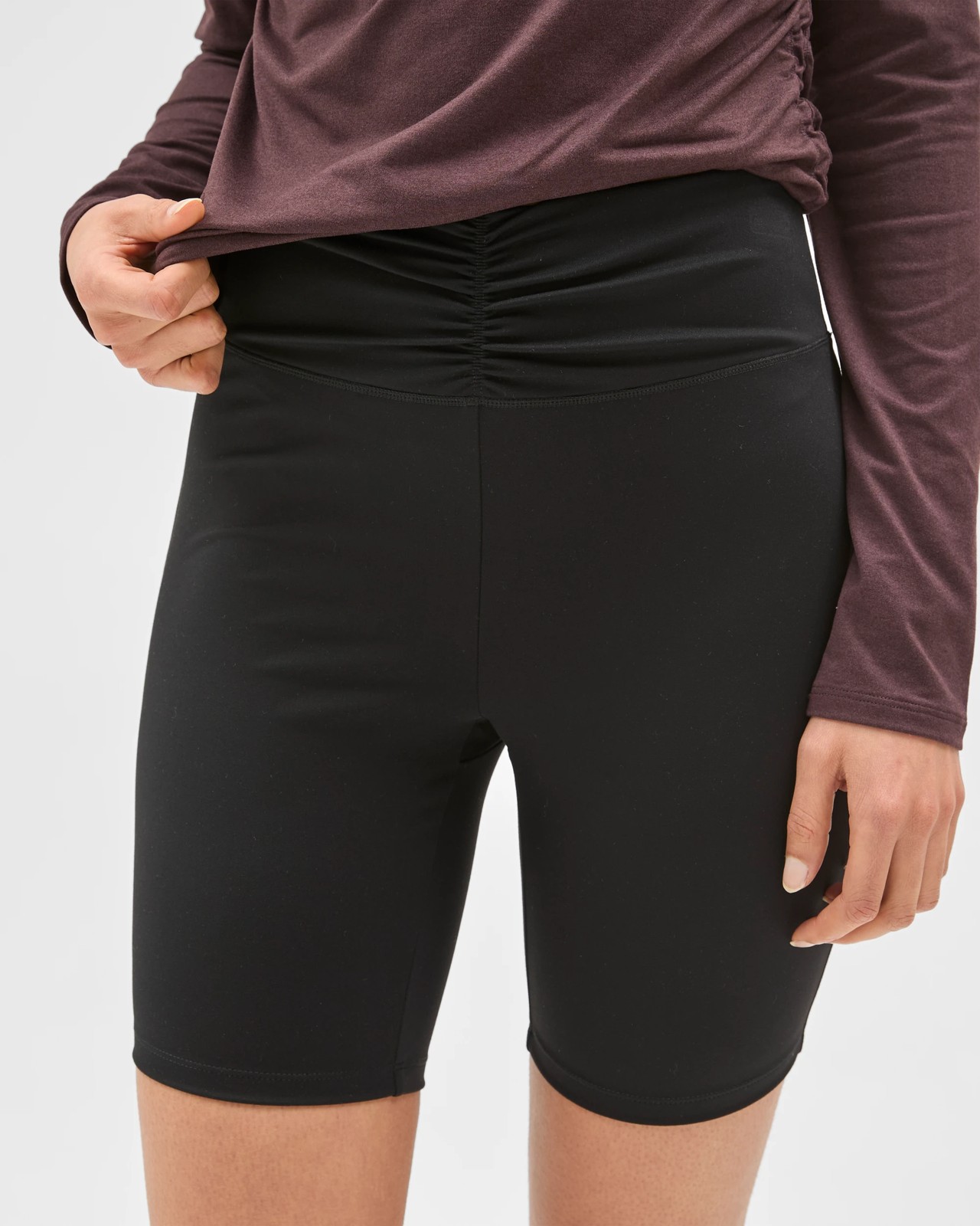 Active Studio Soft Ruched Bike Shorts - Black 5 of 6