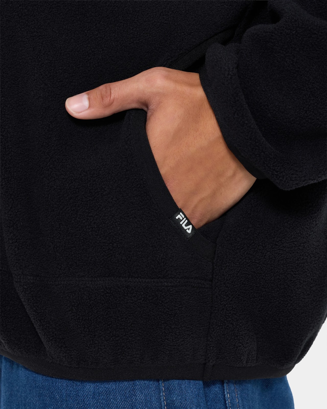 Fila Toby Fleece Pullover - Black 6 of 6