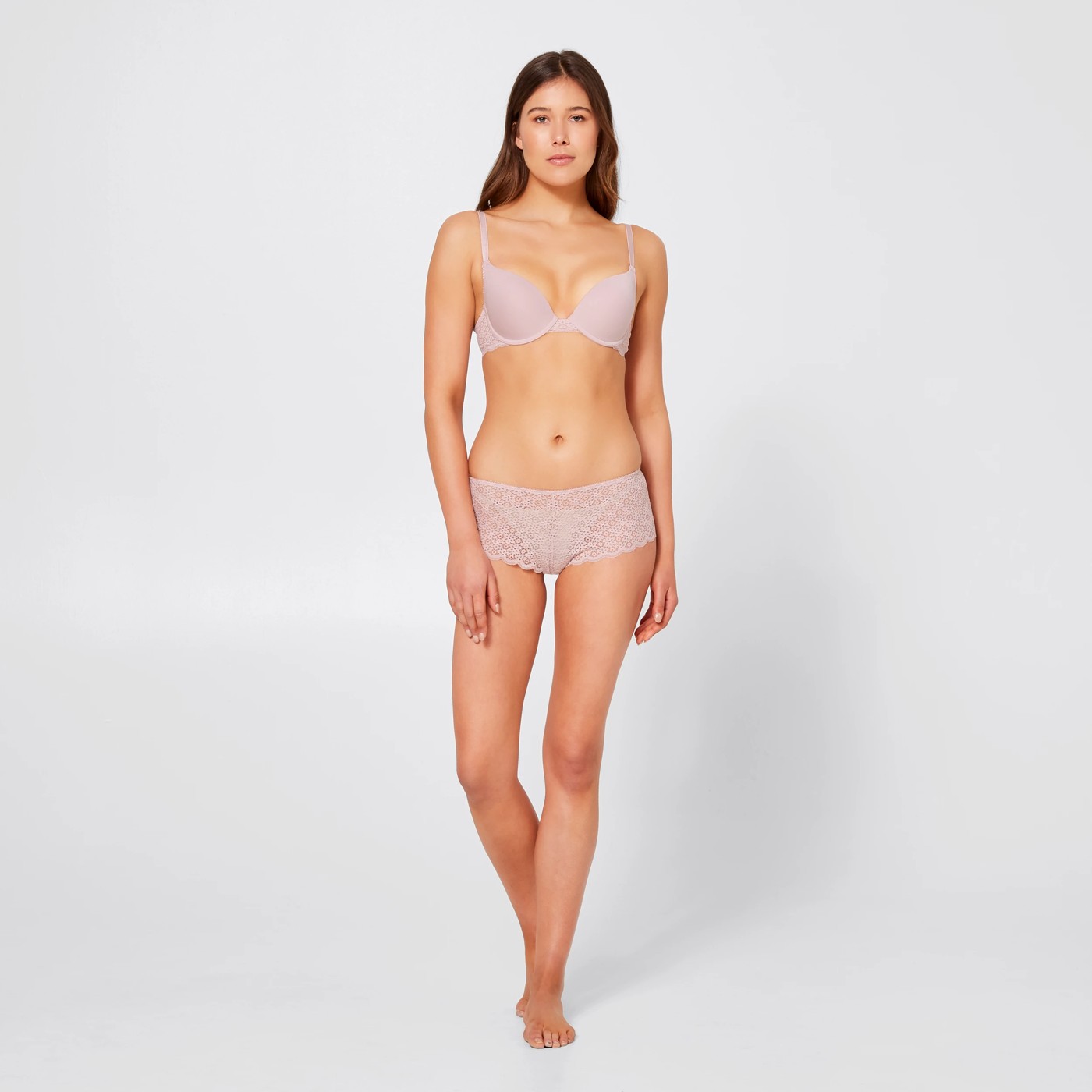 Lily Loves Cotton Push Up Bra - Soft Pink 6 of 6