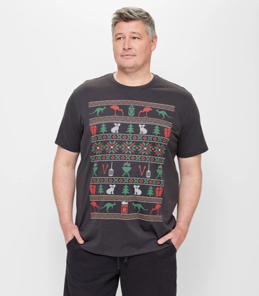 Plus Christmas Print T-Shirt