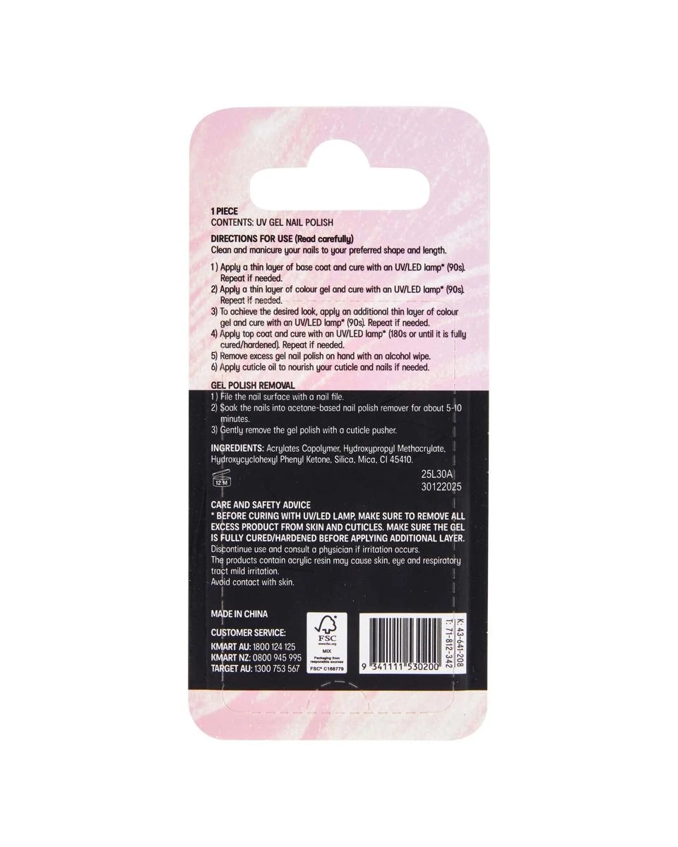 OXX Cosmetics  UV Gel Nail Polish- Pearlescent Pink 5 of 5