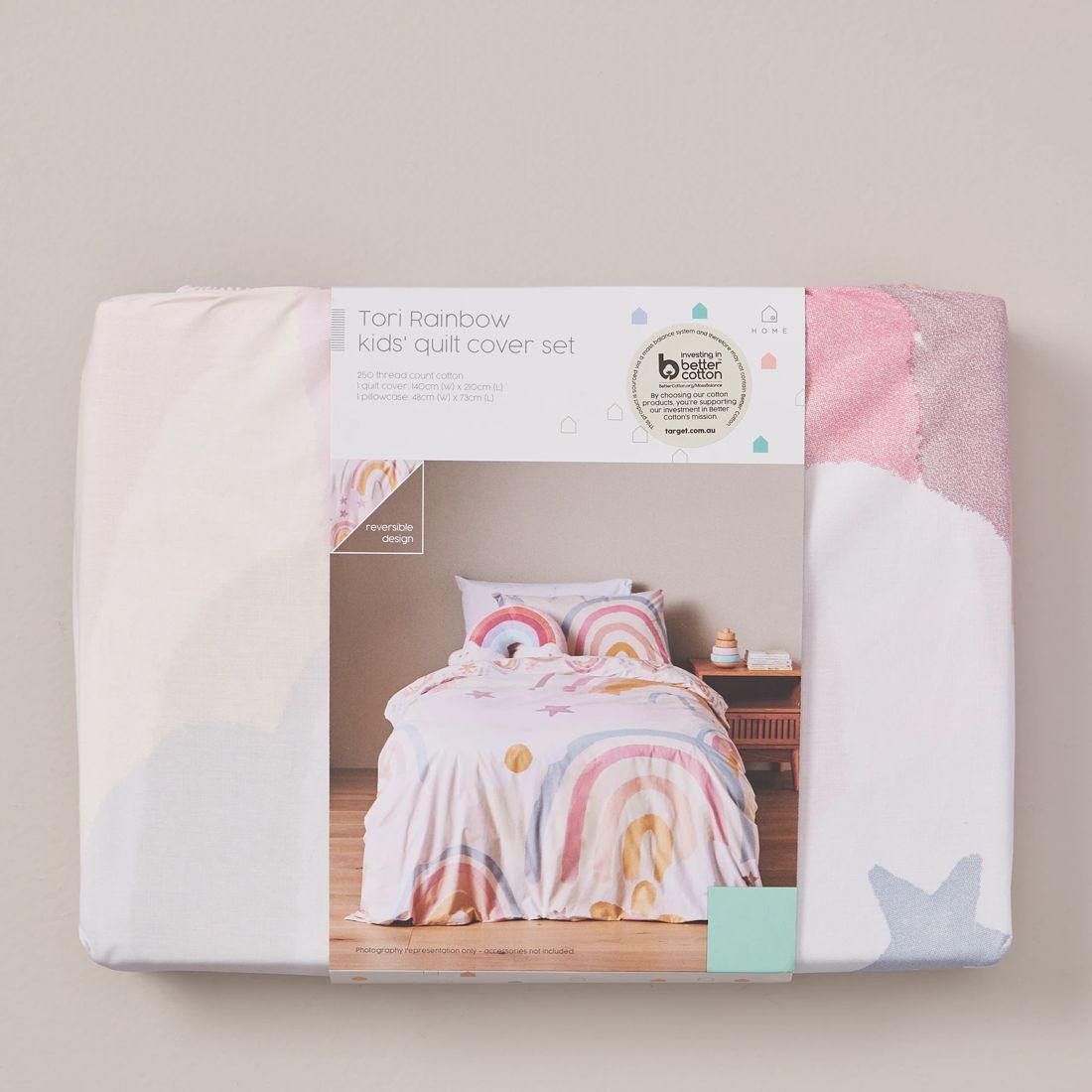 Tori Rainbow Kids Quilt Cover Set Target Australia