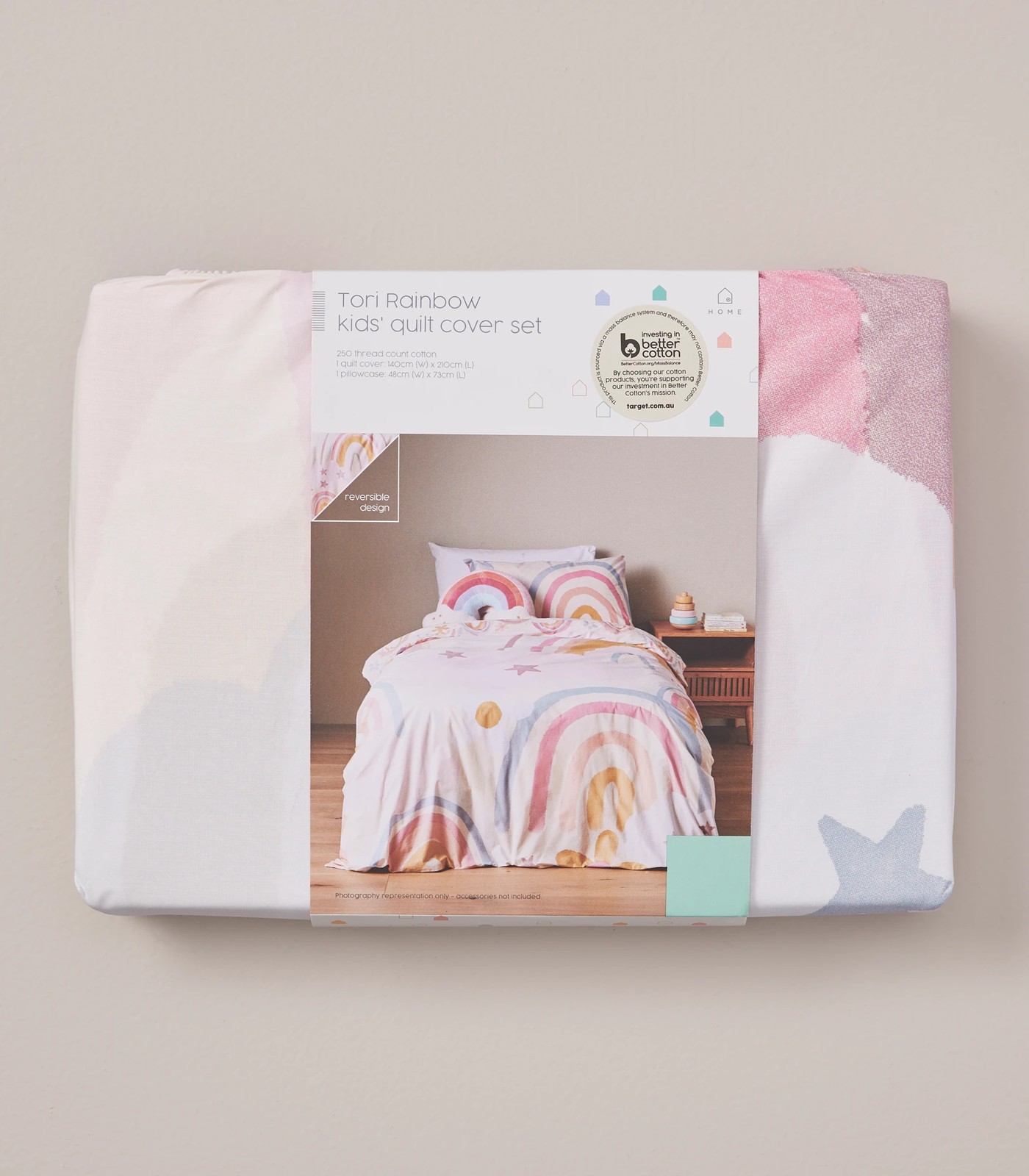 Tori Rainbow Kids Quilt Cover Set Target Australia