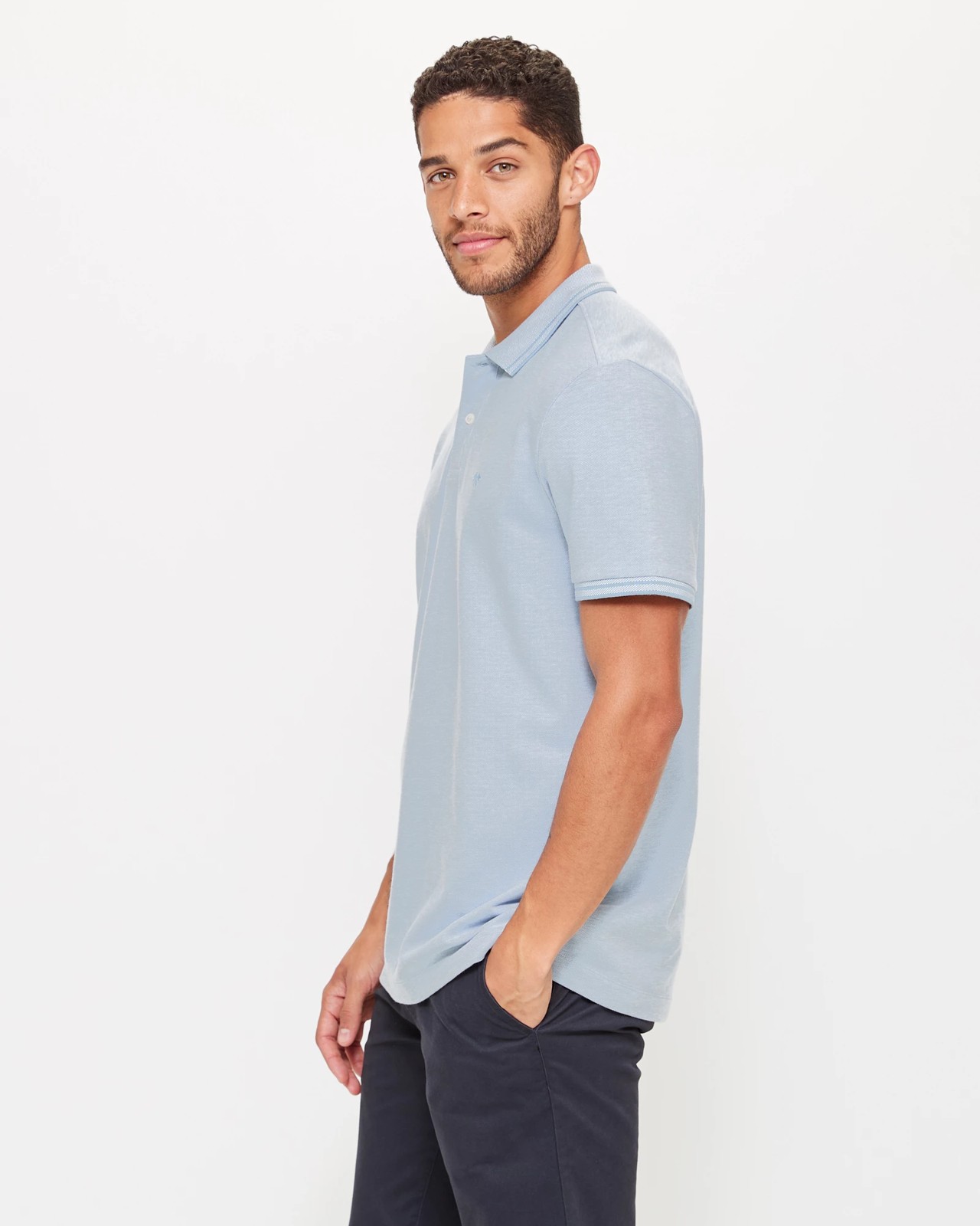 Short Sleeve Textured Polo Shirt | Target Australia