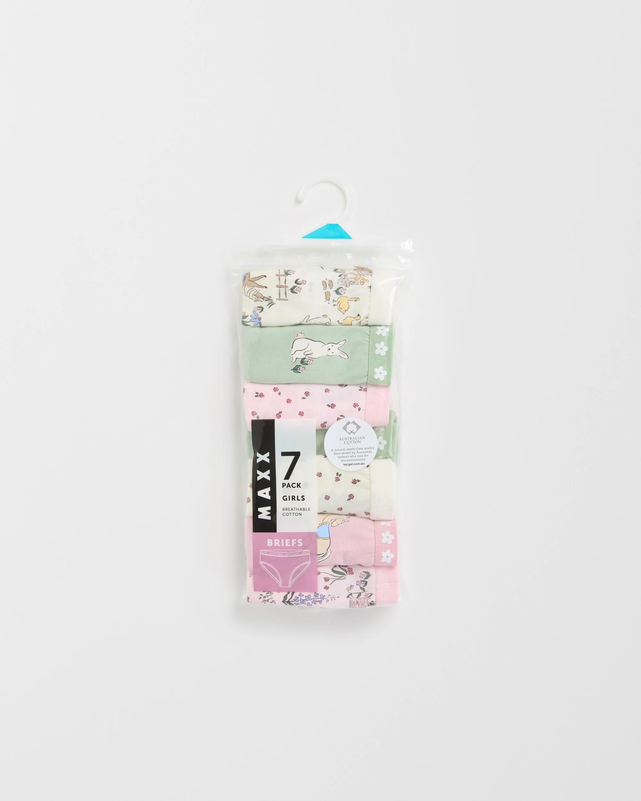 Maxx Australian Cotton 7 Pack Younger Girls Briefs 2 of 2