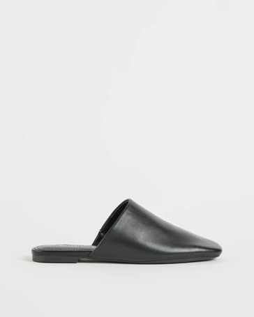 Genuine Leather Mule Flats - Tara