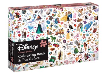 Disney Classic Series: Adult Colouring Book & Puzzle Set (1000 Pieces)