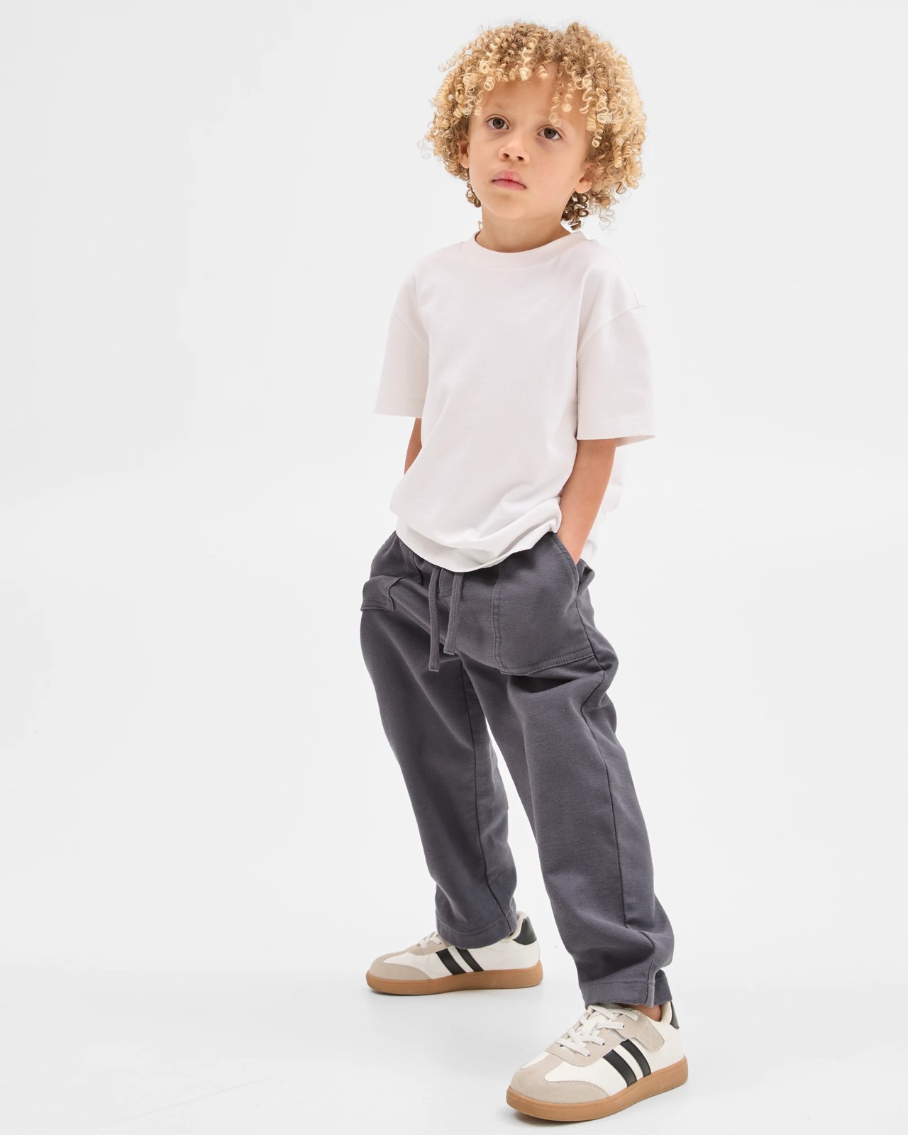 Australian Cotton Blend Everyday Pants - Charcoal 2 of 5