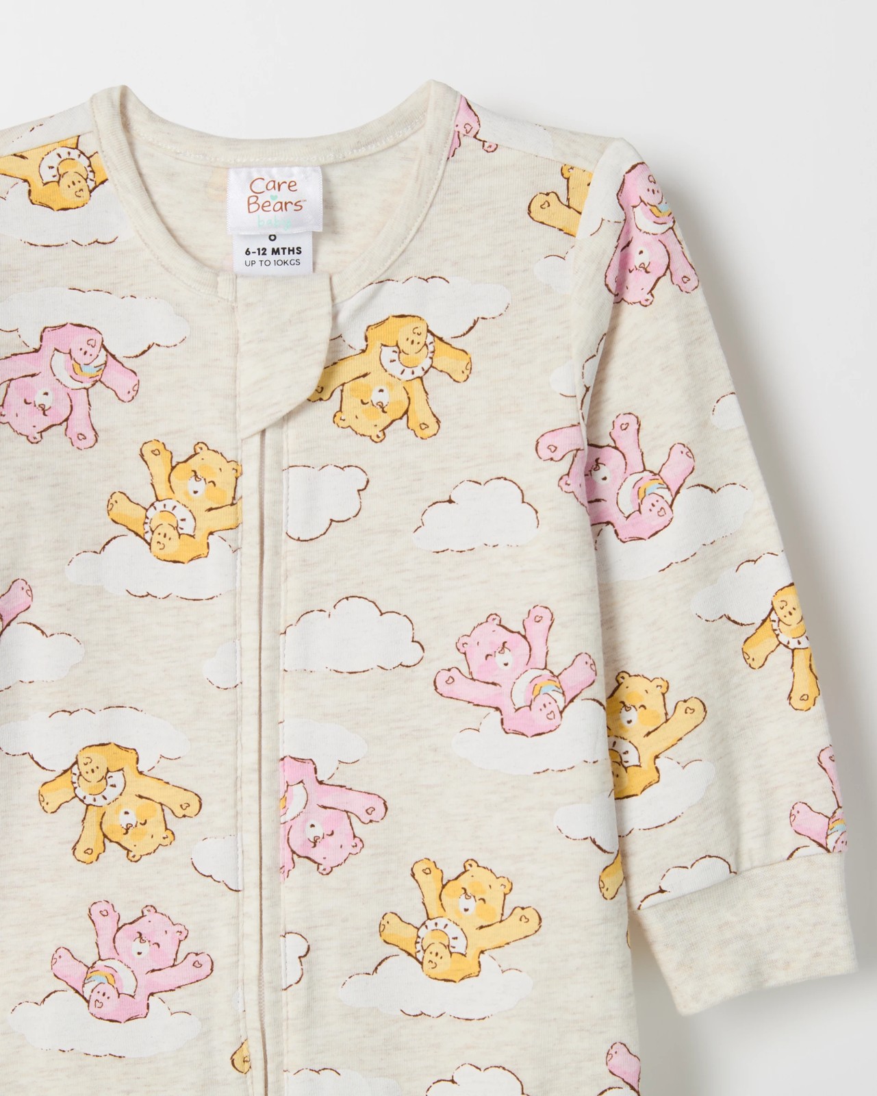 Care Bears Australian Cotton Baby Zip Coverall 2 of 2