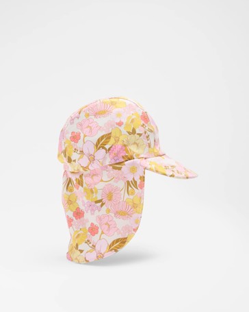 Kids Floral Reversible Swim Hat