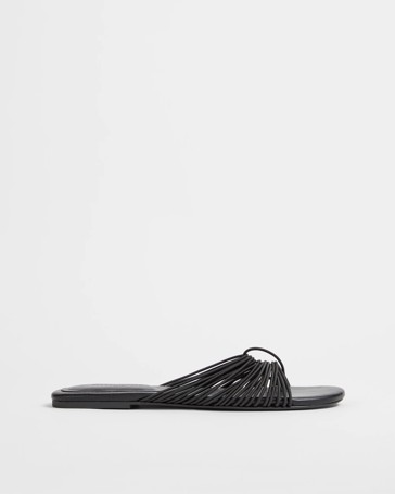 Barely There Elastic Straps Sandals
