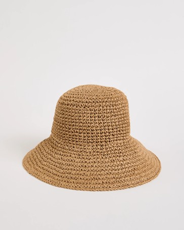 Crochet Paper Straw Hat