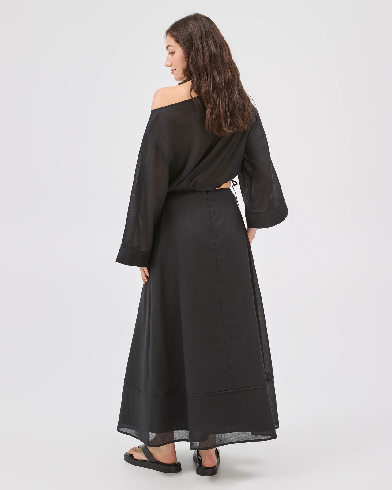 Lily Loves Maxi Skirt - Black 6 of 6
