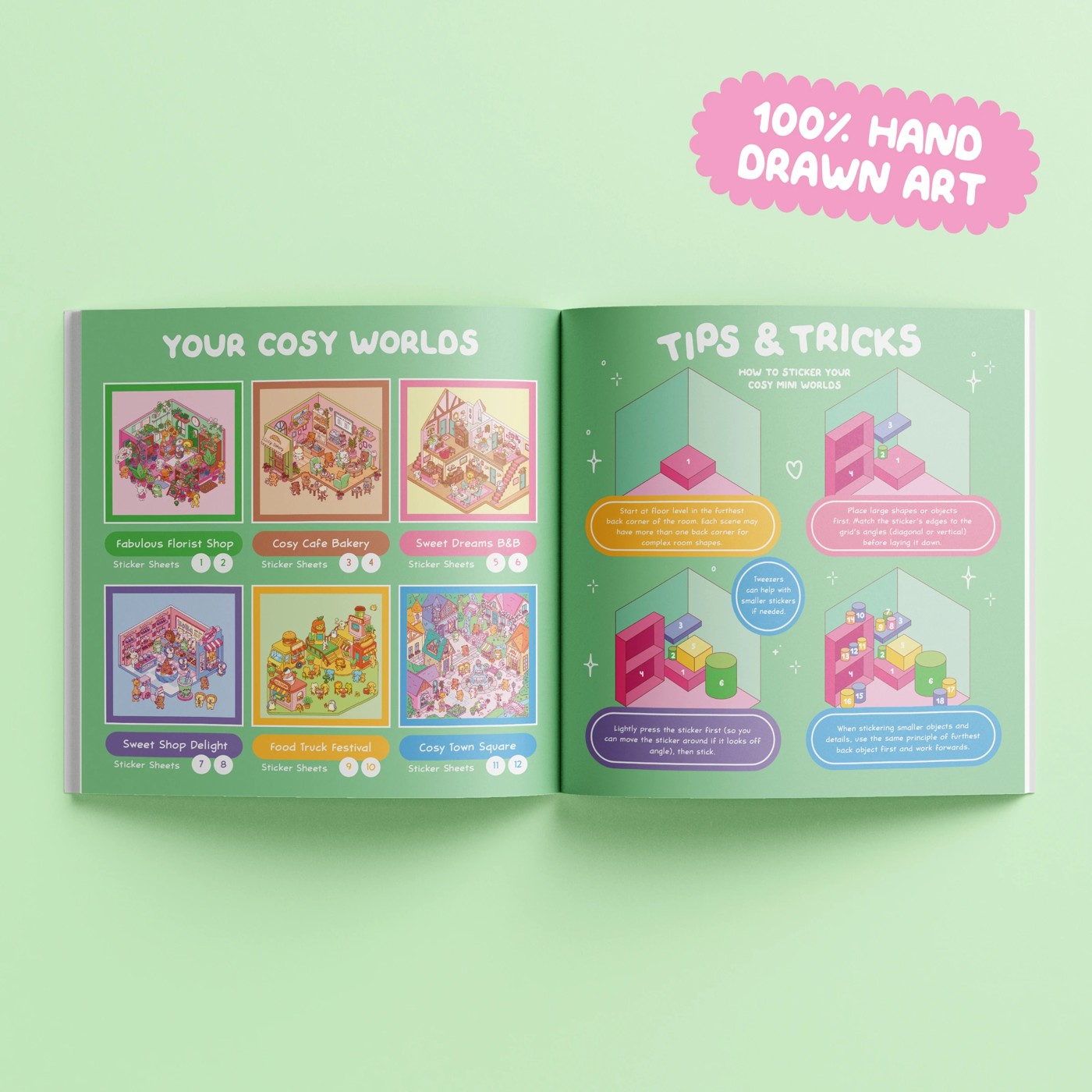 Cosy Sticker Worlds: Village Vibes - Book 4 of 6