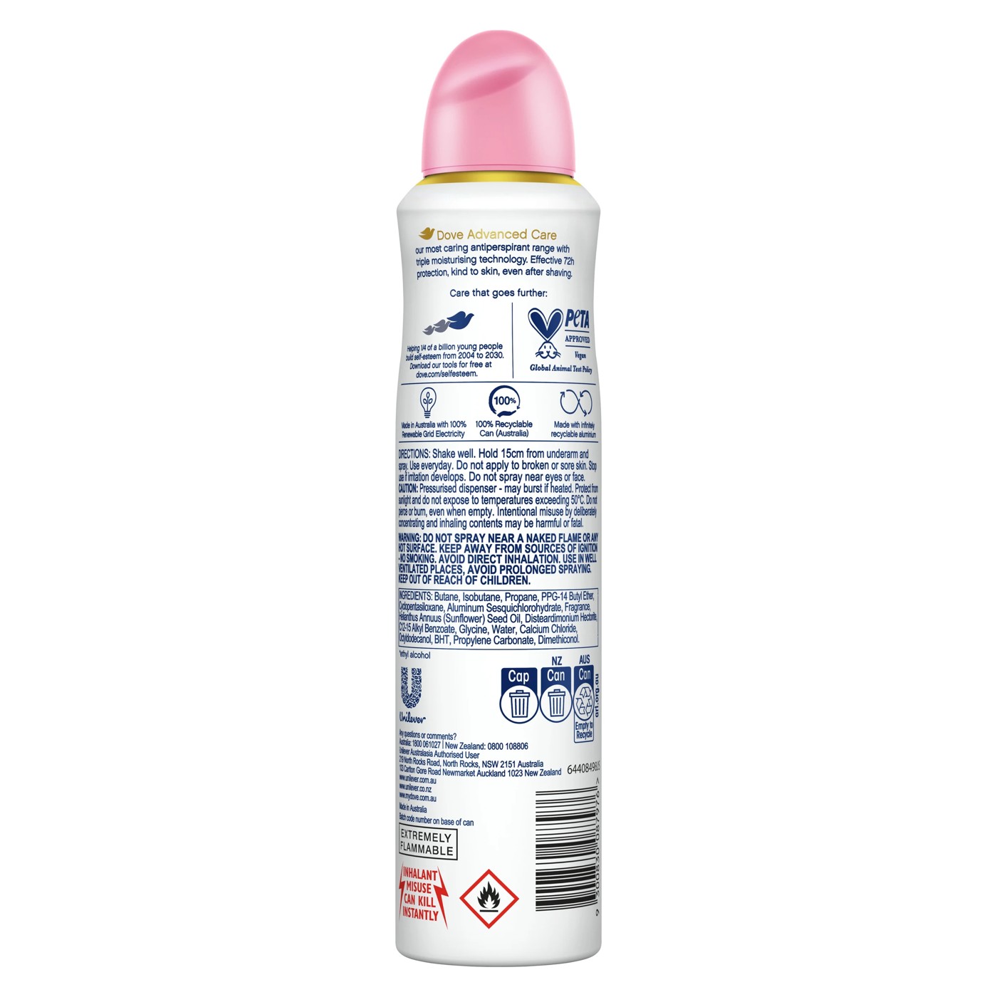 Dove Advanced Care Go Fresh Antiperspirant Deodorant 250ml - Pomegranate and Lemon Verbena Scent 2 of 6