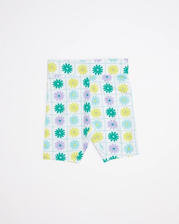 Organic Cotton Retro Floral Bike Short