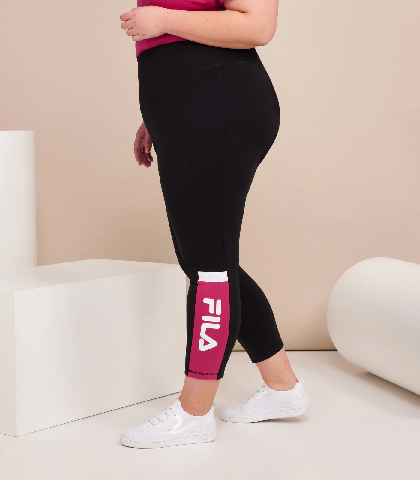 Fila Dea Leggings Womens Active Pants Size S, Color: Black/Pink :  : Clothing, Shoes & Accessories